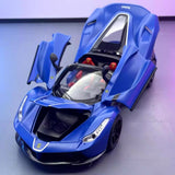 [TOY] 1:24 Ferrari 2016 LaFerrari Aperta Blue Model Car Die-Cast