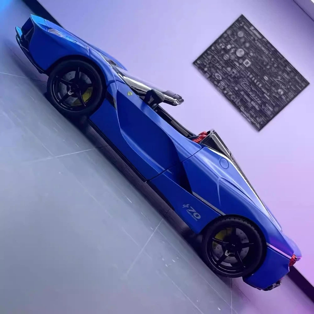 [TOY] 1:24 Ferrari 2016 LaFerrari Aperta Blue Model Car Die-Cast