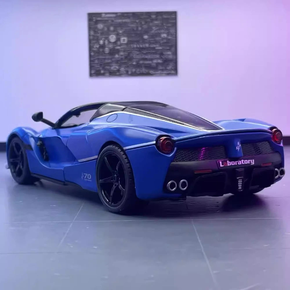 [TOY] 1:24 Ferrari 2016 LaFerrari Aperta Blue Model Car Die-Cast