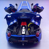 [TOY] 1:24 Ferrari 2016 LaFerrari Aperta Blue Model Car Die-Cast