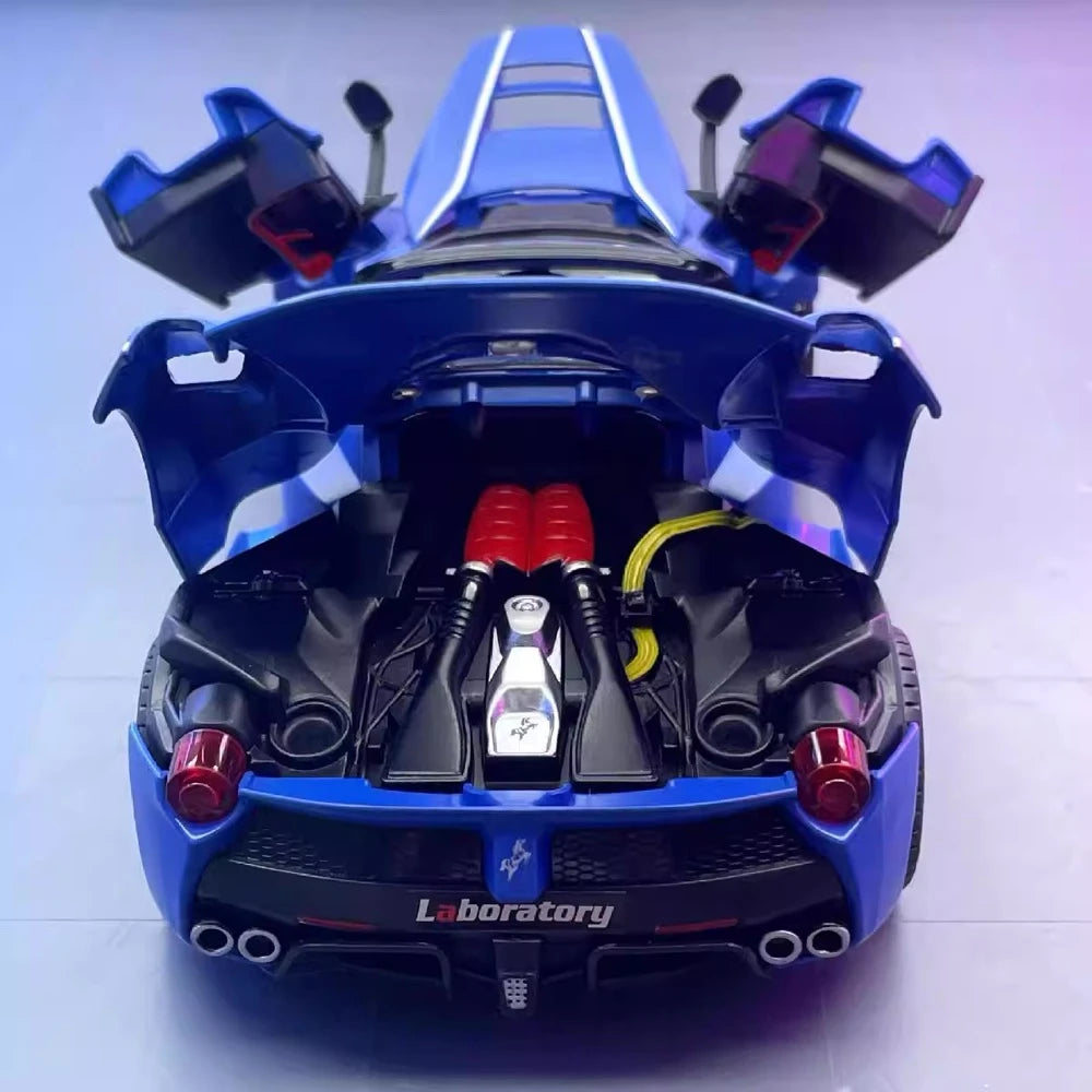 [TOY] 1:24 Ferrari 2016 LaFerrari Aperta Blue Model Car Die-Cast