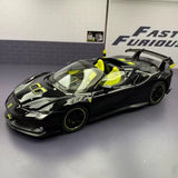 [TOY] 1:24 Ferrari 2023 SF90 XX Stradale Black Model Car Die-Cast