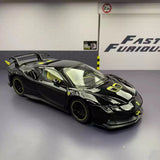 [TOY] 1:24 Ferrari 2023 SF90 XX Stradale Black Model Car Die-Cast