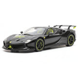 [TOY] 1:24 Ferrari 2023 SF90 XX Stradale Black Model Car Die-Cast