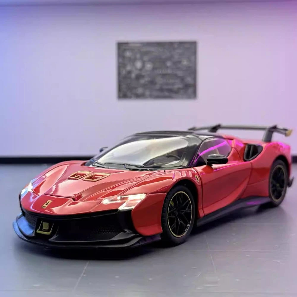 [TOY] 1:24 Ferrari 2023 SF90 XX Stradale Red Model Car Die-Cast