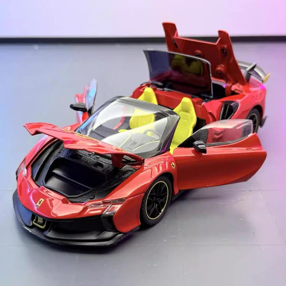 [TOY] 1:24 Ferrari 2023 SF90 XX Stradale Red Model Car Die-Cast