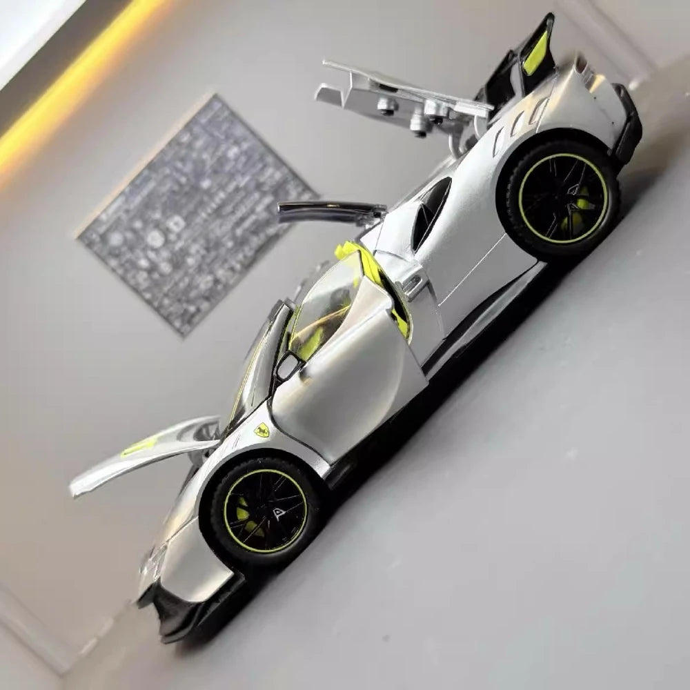 [TOY] 1:24 Ferrari 2023 SF90 XX Stradale Silver Model Car Die-Cast