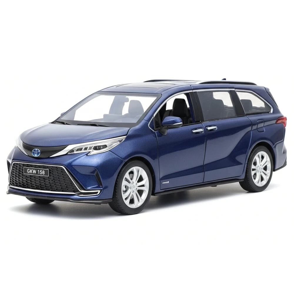 [TOY] 1:24 Toyota 2020 Sienna XL40 Blue Model Car Die-Cast