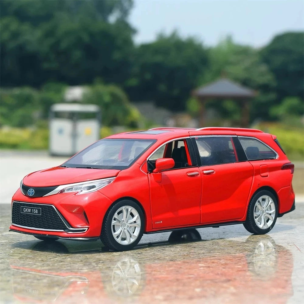 [TOY] 1:24 Toyota 2020 Sienna XL40 Red Model Car Die-Cast
