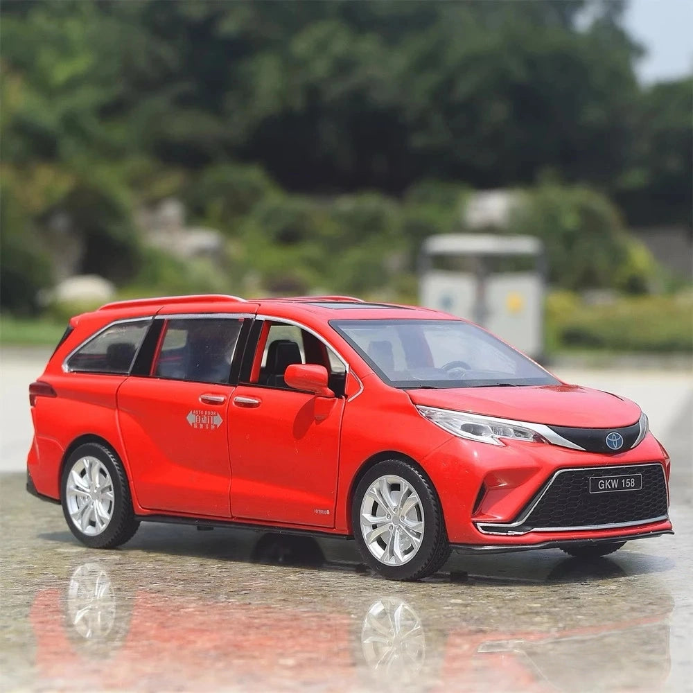 [TOY] 1:24 Toyota 2020 Sienna XL40 Red Model Car Die-Cast