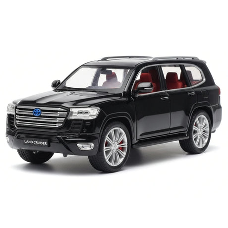 [TOY] 1:24 Toyota 2021 Land Cruiser LC300 nero modellino di auto Die-Cast