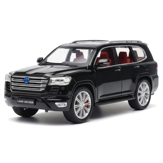 [TOY] 1:24 Toyota 2021 Land Cruiser LC300 nero modellino di auto Die-Cast