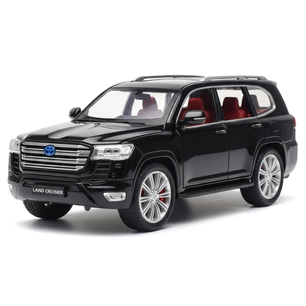 [TOY] 1:24 Toyota 2021 Land Cruiser LC300 Black Model Car Die-Cast