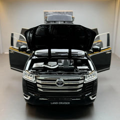 [TOY] 1:24 Toyota 2021 Land Cruiser LC300 Black Model Car Die-Cast