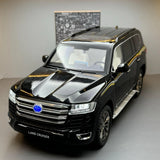 [TOY] 1:24 Toyota 2021 Land Cruiser LC300 nero modellino di auto Die-Cast