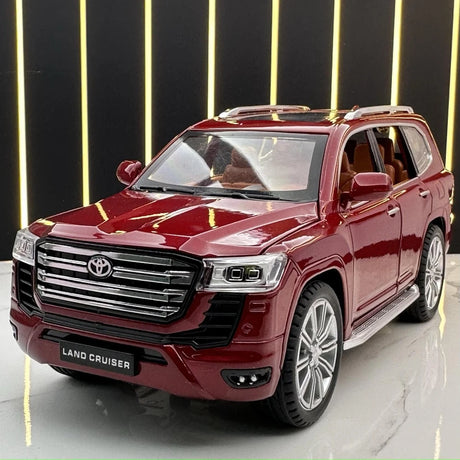 Toyota 2021 Land Cruiser LC300 Czerwony 1:24 – Model wyświetlacza odlewany z odlewu