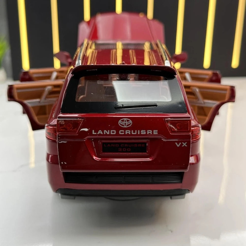 [TOY] 1:24 Toyota 2021 Land Cruiser LC300 Red Model Car Die-Cast