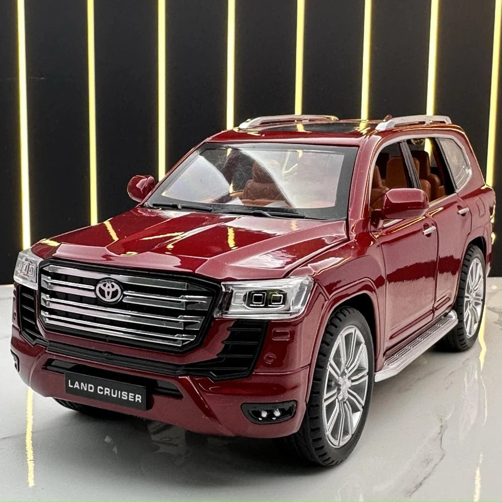 [TOY] 1:24 Toyota 2021 Land Cruiser LC300 Red Model Car Die-Cast