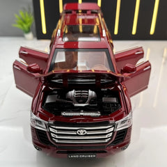 [TOY] 1:24 Toyota 2021 Land Cruiser LC300 Red Model Car Die-Cast