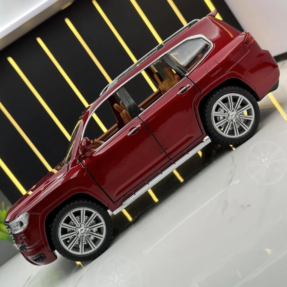 [TOY] 1:24 Toyota 2021 Land Cruiser LC300 Red Model Car Die-Cast