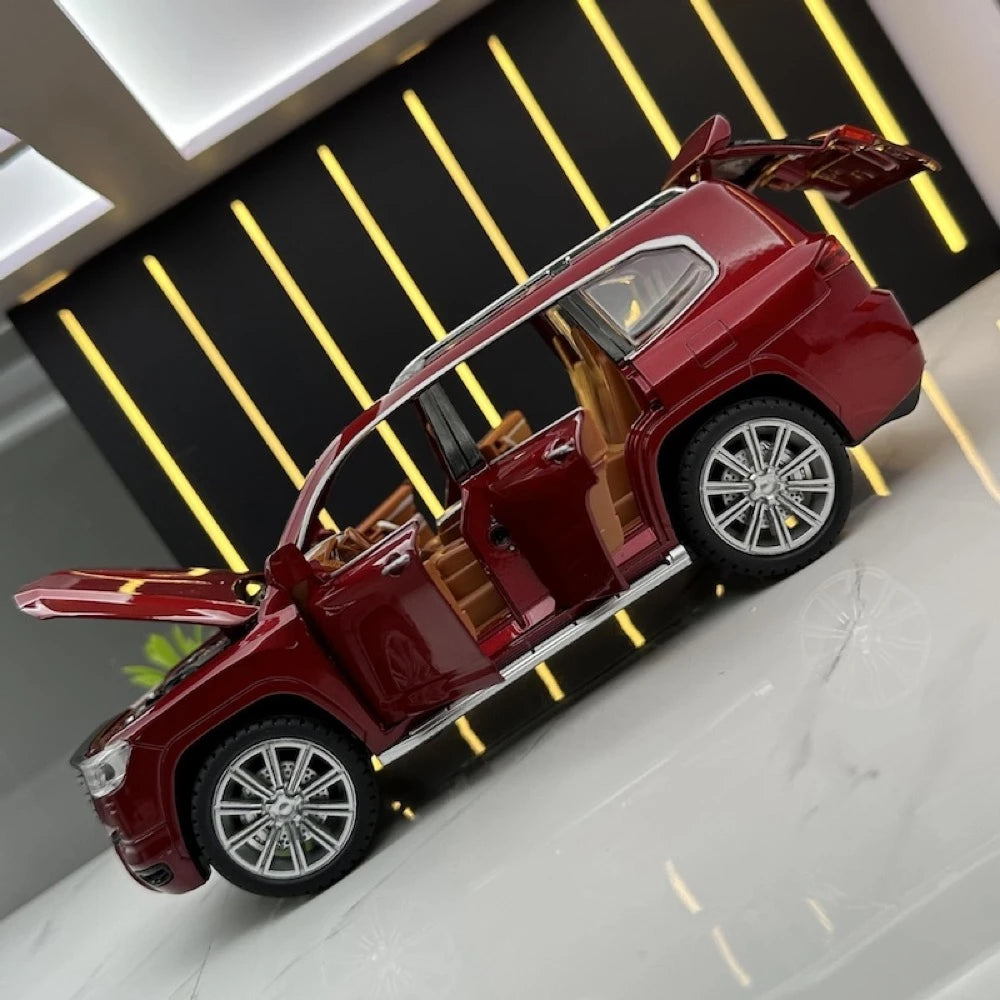 [TOY] 1:24 Toyota 2021 Land Cruiser LC300 Red Model Car Die-Cast