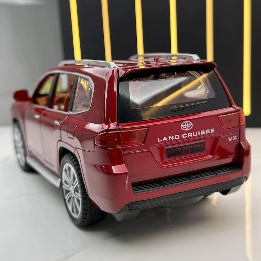 [TOY] 1:24 Toyota 2021 Land Cruiser LC300 Red Model Car Die-Cast