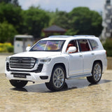 [TOY] 1:24 Toyota 2021 Land Cruiser LC300 bianco modellino di auto Die-Cast
