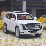 [TOY] 1:24 Toyota 2021 Land Cruiser LC300 bianco modellino di auto Die-Cast