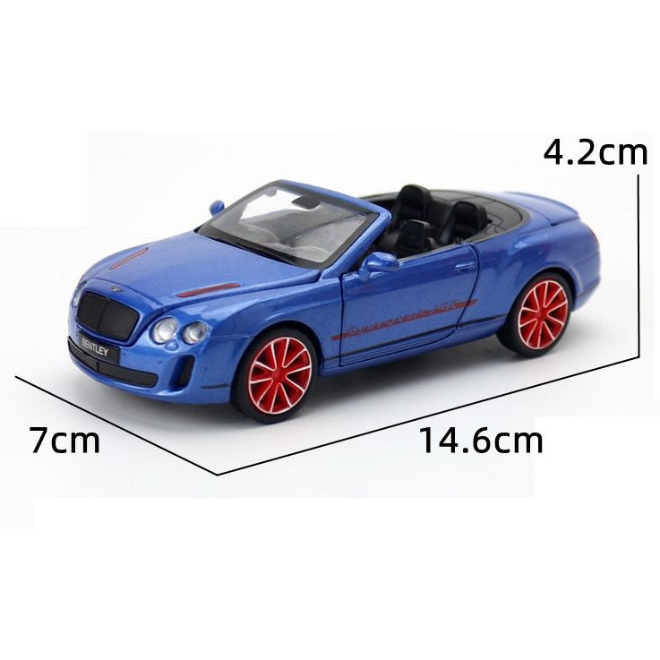 [TOY] 1:32 Bentley 2012 GTC ISR Blue Model Car Die-Cast