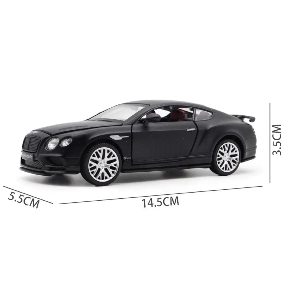 [TOY] 1:32 Bentley 2018 Continental Supersports nero modellino di auto Die-Cast