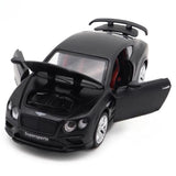 [TOY] 1:32 Bentley 2018 Continental Supersports svart modellbil Die-Cast