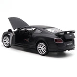 [TOY] 1:32 Bentley 2018 Continental Supersports svart modellbil Die-Cast