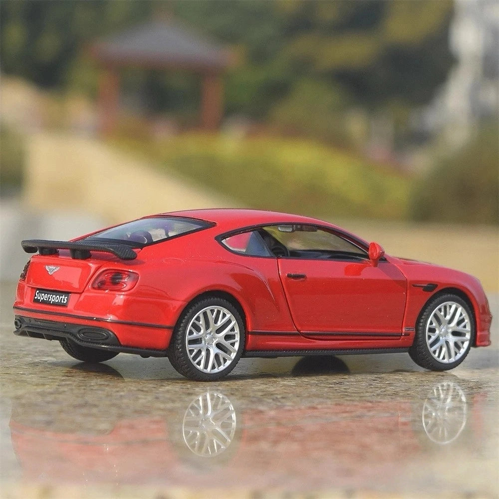 [TOY] 1:32 Bentley 2018 Continental Supersports röd modellbil Die-Cast