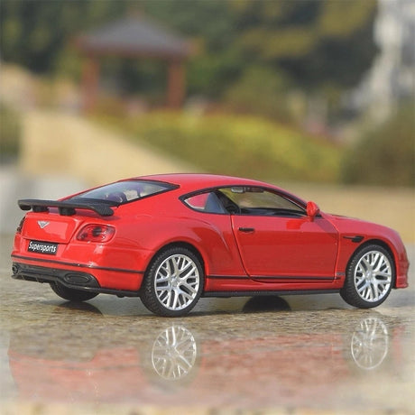 [TOY] 1:32 Bentley 2018 Continental Supersports röd modellbil Die-Cast