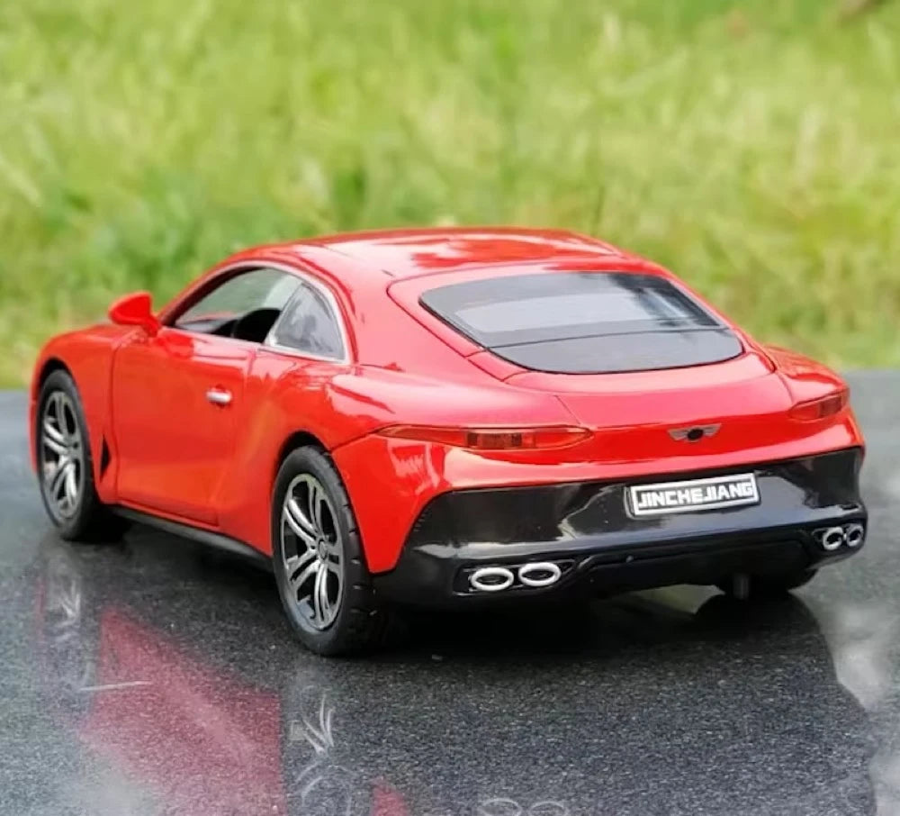[TOY] 1:32 Bentley 2023 Mulliner Batur rosso modellino di auto Die-Cast