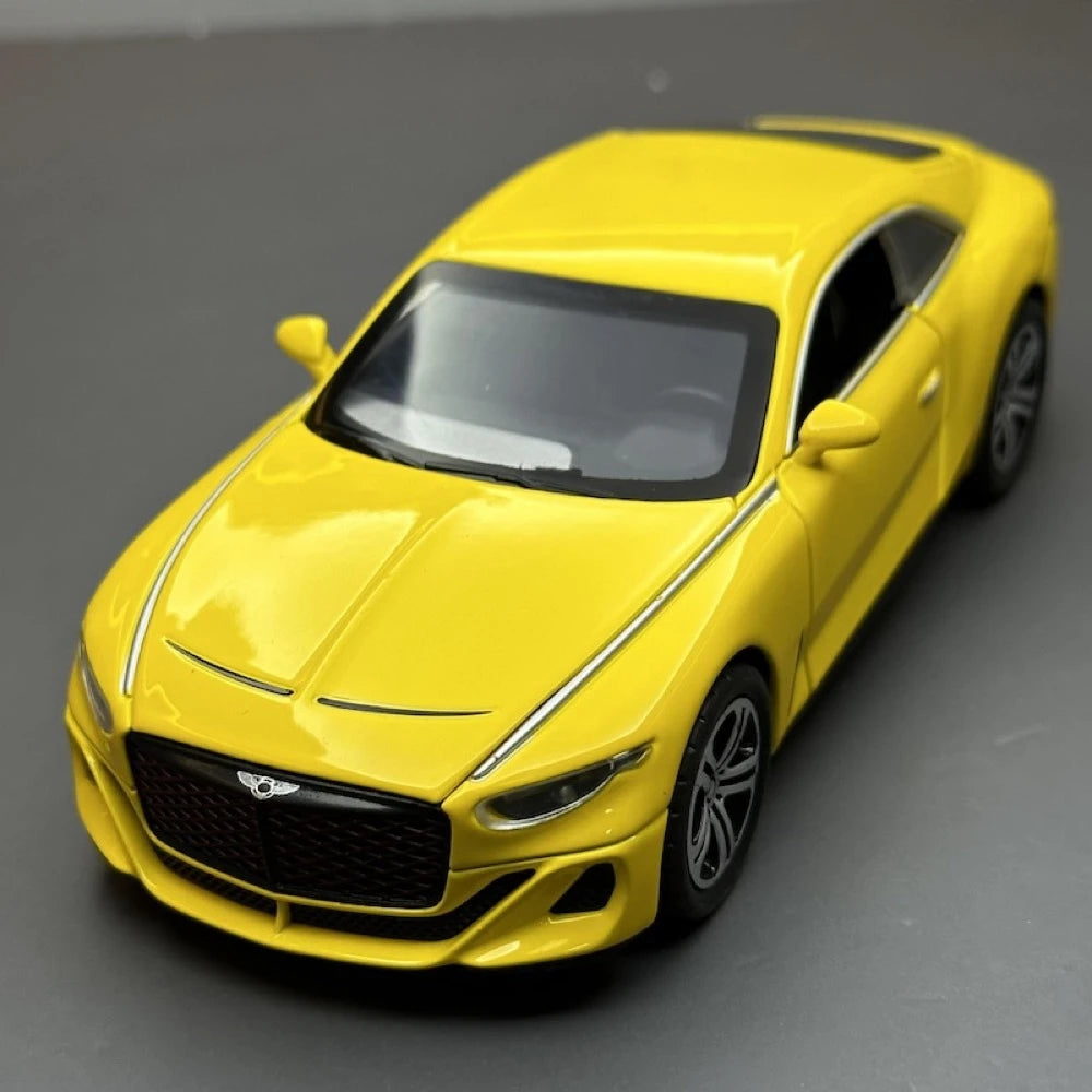 [TOY] 1:32 Bentley 2023 Mulliner Batur Yellow Model Car Die-Cast