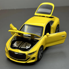 [TOY] 1:32 Bentley 2023 Mulliner Batur Yellow Model Car Die-Cast