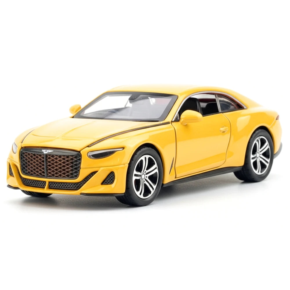[TOY] 1:32 Bentley 2023 Mulliner Batur Yellow Model Car Die-Cast