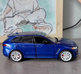 [TOY] 1:32 Jaguar 2017 F-PACE blå modellbil Die-Cast