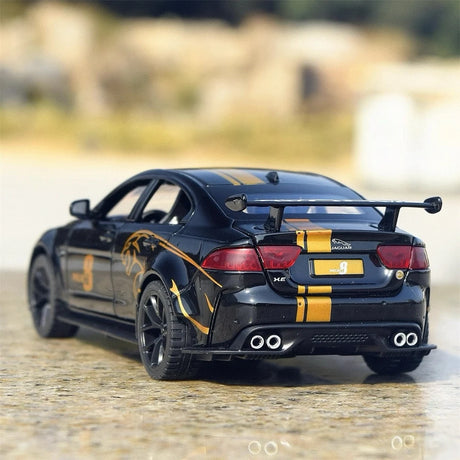 [TOY] 1:32 Jaguar 2017 XE SV Project 8 svart modellbil Die-Cast