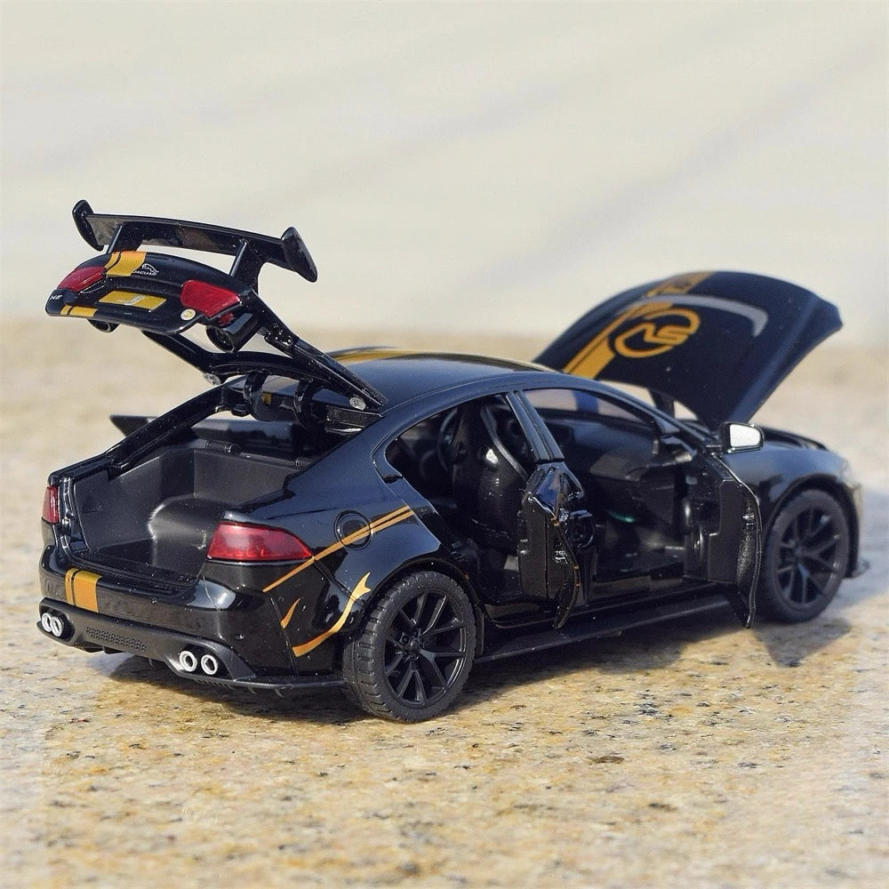[TOY] 1:32 Jaguar 2017 XE SV Project 8 Black Model Car Die-Cast