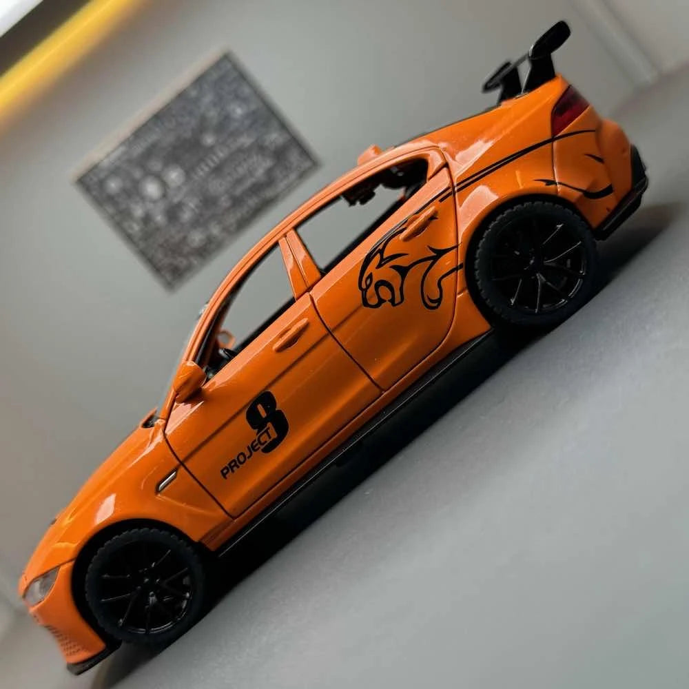 [TOY] 1:32 Jaguar 2017 XE SV Project 8 Orange Model Car Die-Cast