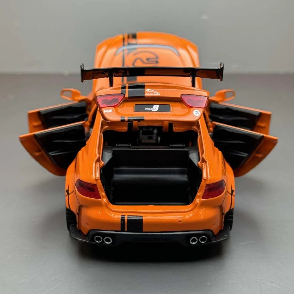 [TOY] 1:32 Jaguar 2017 XE SV Project 8 Orange Model Car Die-Cast