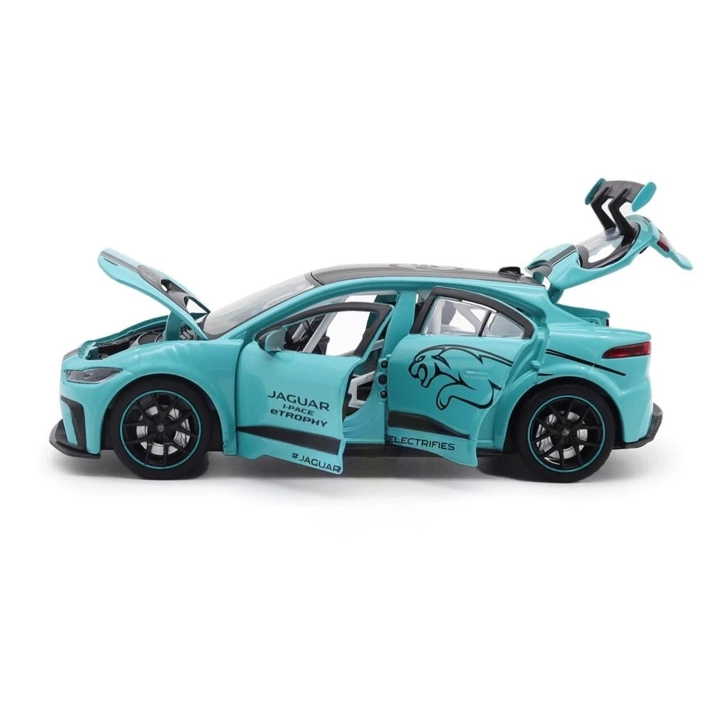 [TOY] 1:32 Jaguar 2018 I-Pace eTrophy Blue Model Car Die-Cast