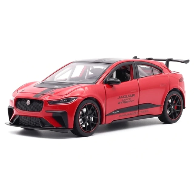 [TOY] 1:32 Jaguar 2018 I-Pace eTrophy röd modellbil Die-Cast