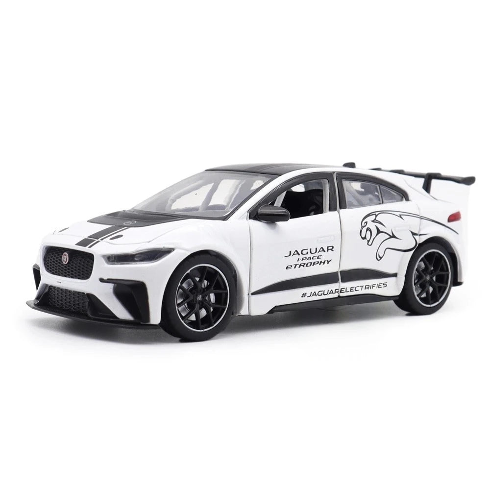 [TOY] 1:32 Jaguar 2018 I-Pace eTrophy White Model Car Die-Cast