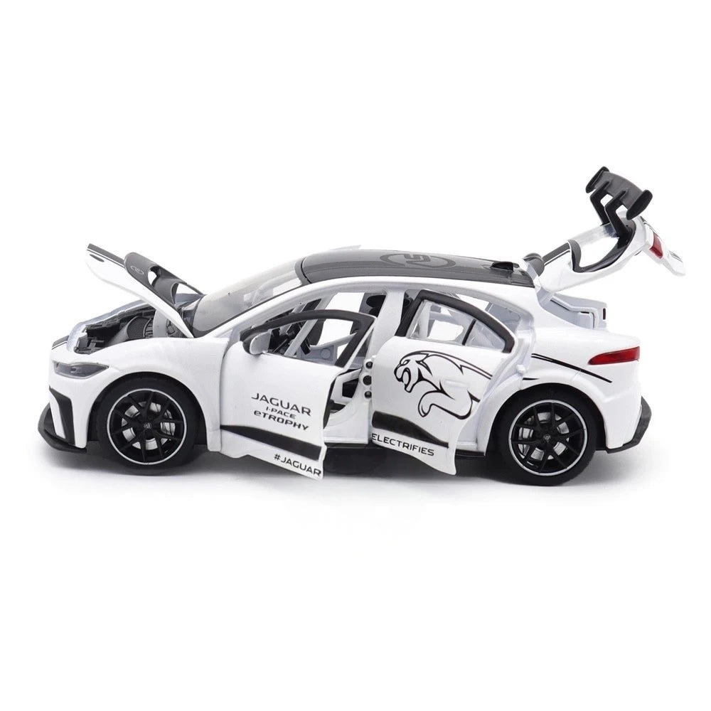 [TOY] 1:32 Jaguar 2018 I-Pace eTrophy White Model Car Die-Cast