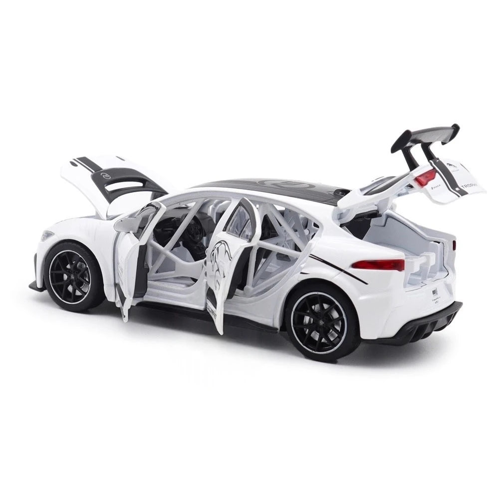 [TOY] 1:32 Jaguar 2018 I-Pace eTrophy White Model Car Die-Cast