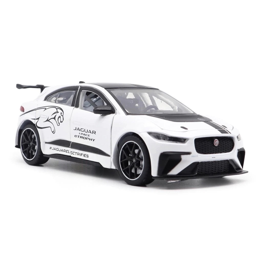 [TOY] 1:32 Jaguar 2018 I-Pace eTrophy White Model Car Die-Cast
