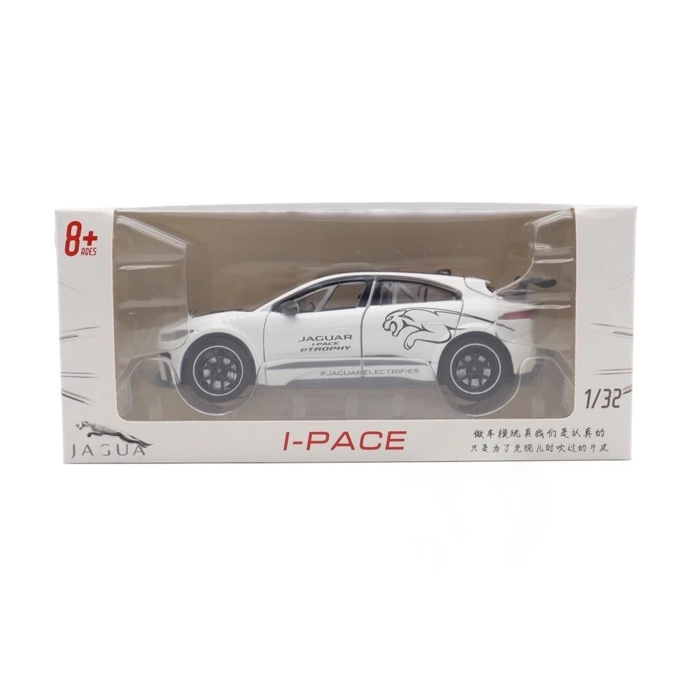 [TOY] 1:32 Jaguar 2018 I-Pace eTrophy White Model Car Die-Cast